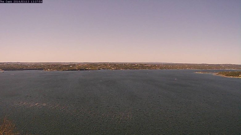 Lake Travis webcam, March 13, 2016 12:45 PM CT