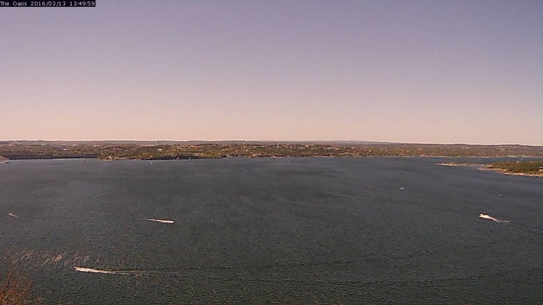 Lake Travis webcam, March 13, 2016 12:55 PM CT