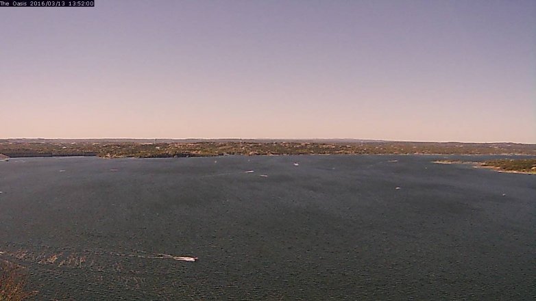 Lake Travis webcam, March 13, 2016 1:00 PM CT