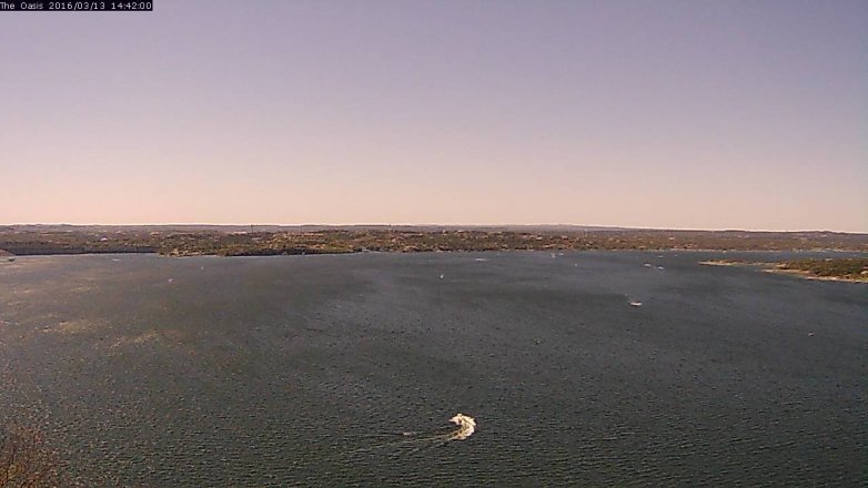 Lake Travis webcam, March 13, 2016 1:50 PM CT