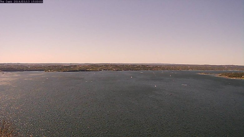 Lake Travis webcam, March 13, 2016 2:05 PM CT