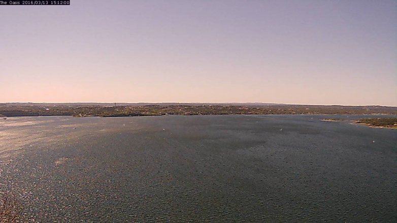 Lake Travis webcam, March 13, 2016 2:20 PM CT