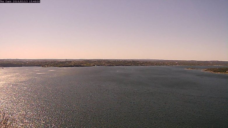 Lake Travis webcam, March 13, 2016 2:55 PM CT
