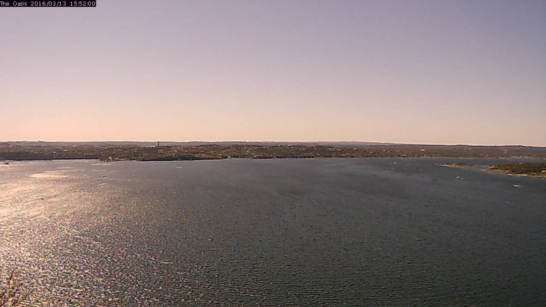 Lake Travis webcam, March 13, 2016 3:00 PM CT