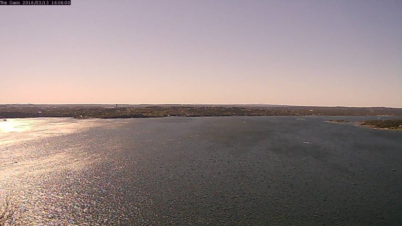 Lake Travis webcam, March 13, 2016 3:15 PM CT