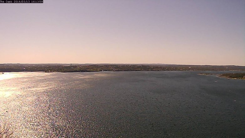 Lake Travis webcam, March 13, 2016 3:20 PM CT
