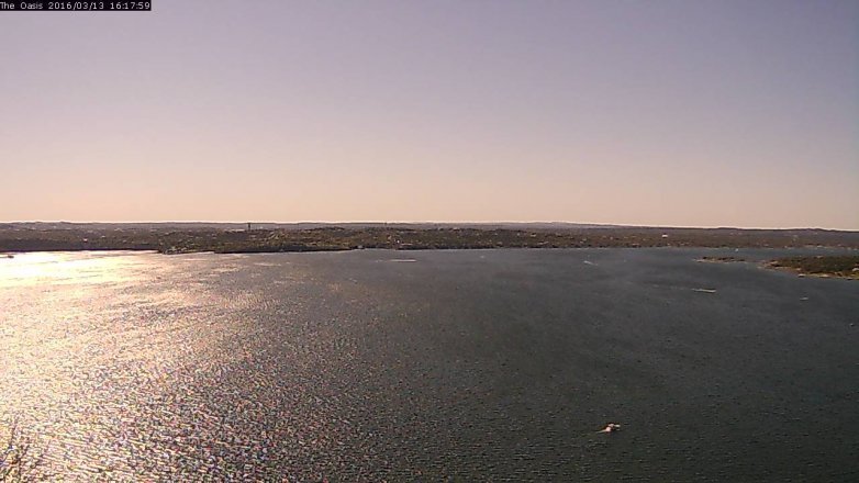 Lake Travis webcam, March 13, 2016 3:25 PM CT