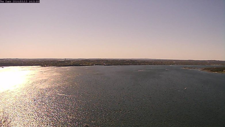 Lake Travis webcam, March 13, 2016 3:30 PM CT