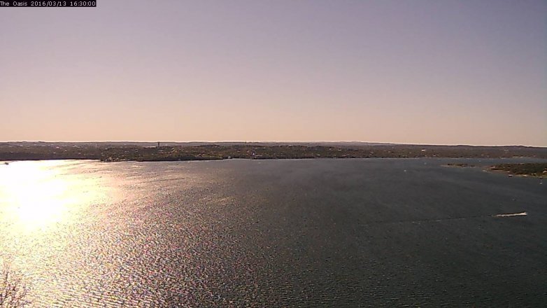 Lake Travis webcam, March 13, 2016 3:35 PM CT