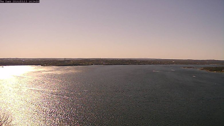 Lake Travis webcam, March 13, 2016 3:40 PM CT