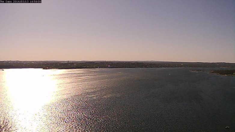 Lake Travis webcam, March 13, 2016 4:05 PM CT