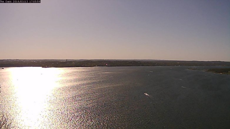 Lake Travis webcam, March 13, 2016 4:15 PM CT