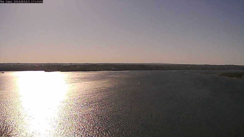 Lake Travis webcam, March 13, 2016 4:20 PM CT