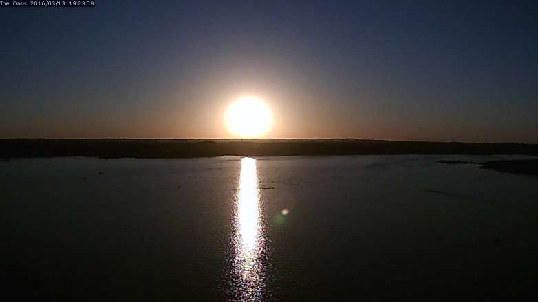 Lake Travis webcam, March 13, 2016 6:30 PM CT