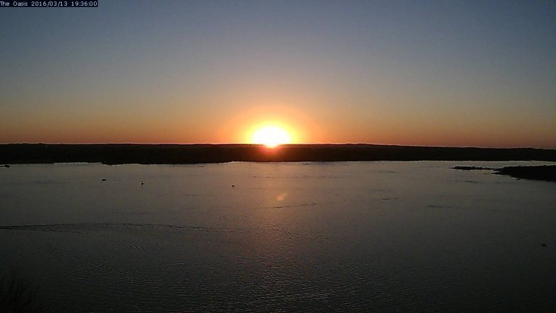 Lake Travis webcam, March 13, 2016 6:45 PM CT