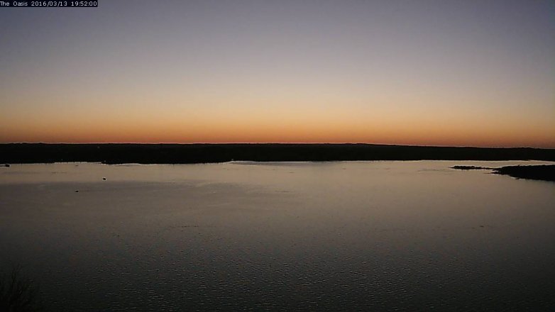 Lake Travis webcam, March 13, 2016 7:00 PM CT