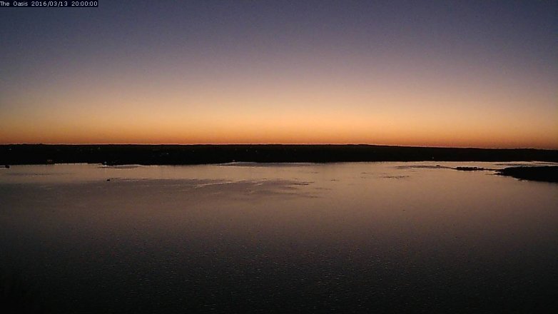 Lake Travis webcam, March 13, 2016 7:05 PM CT