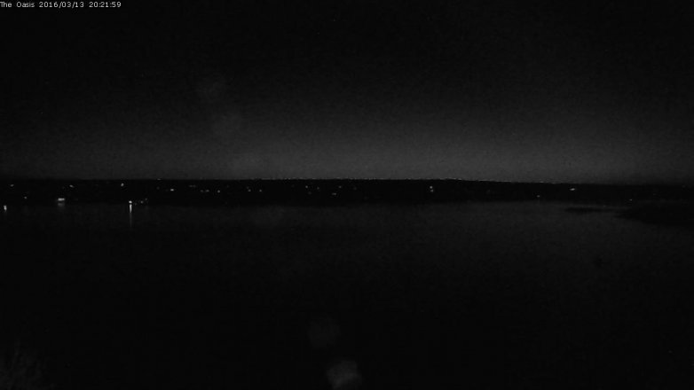 Lake Travis webcam, March 13, 2016 7:30 PM CT