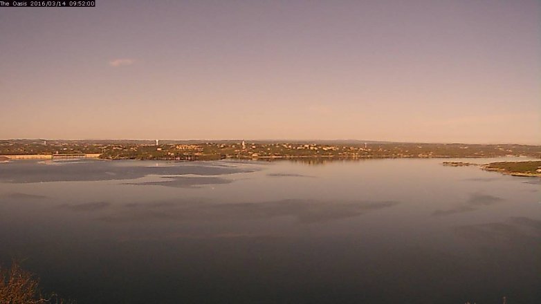 Lake Travis webcam, March 14, 2016 9:00 AM CT