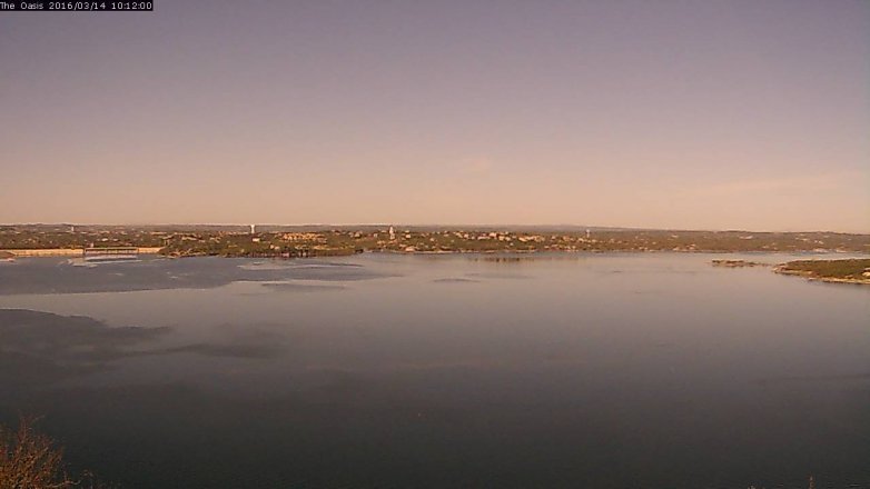 Lake Travis webcam, March 14, 2016 9:20 AM CT