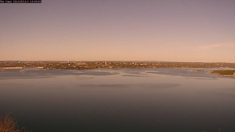 Lake Travis webcam, March 14, 2016 9:50 AM CT