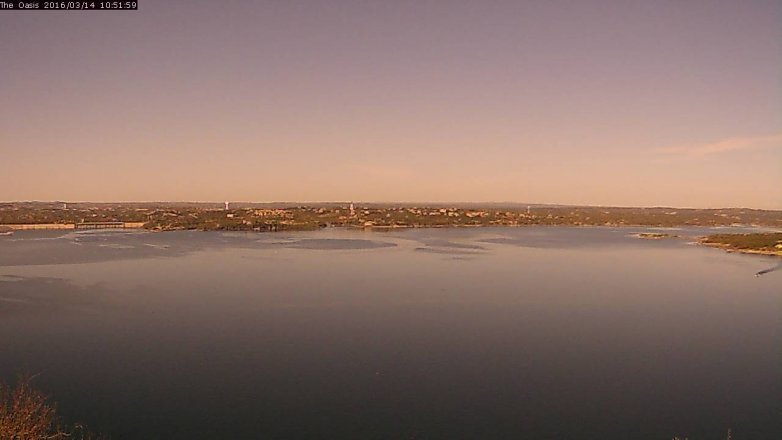 Lake Travis webcam, March 14, 2016 10:00 AM CT