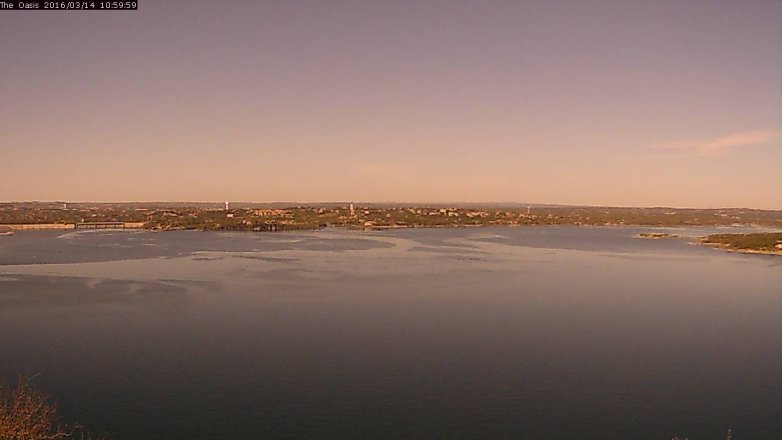 Lake Travis webcam, March 14, 2016 10:05 AM CT