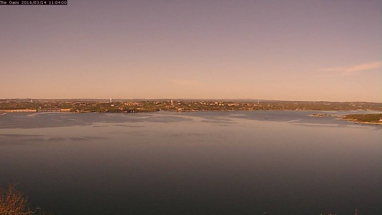 Lake Travis webcam, March 14, 2016 10:10 AM CT