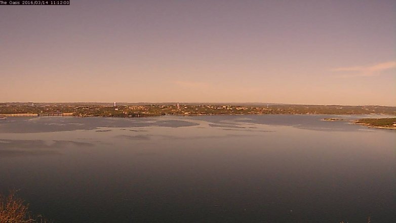 Lake Travis webcam, March 14, 2016 10:20 AM CT
