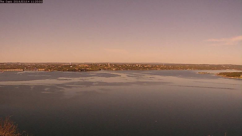 Lake Travis webcam, March 14, 2016 10:25 AM CT