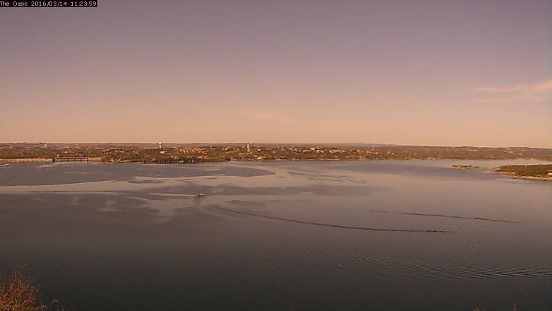 Lake Travis webcam, March 14, 2016 10:30 AM CT