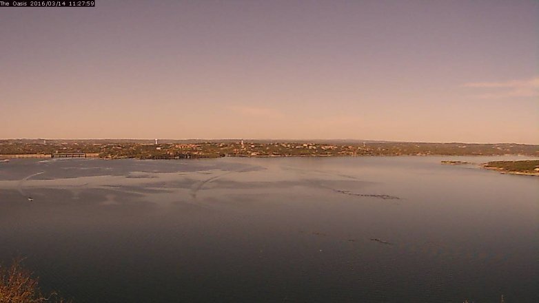 Lake Travis webcam, March 14, 2016 10:35 AM CT