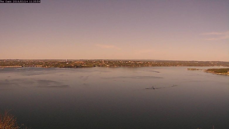 Lake Travis webcam, March 14, 2016 10:40 AM CT