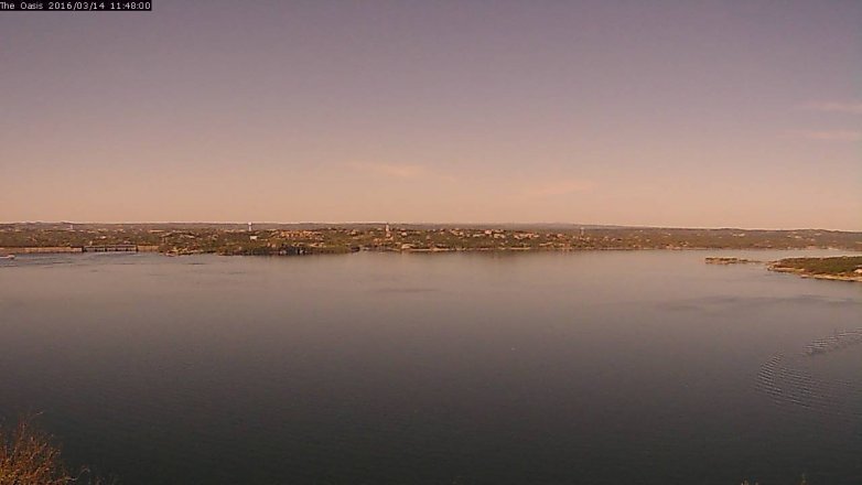 Lake Travis webcam, March 14, 2016 10:55 AM CT