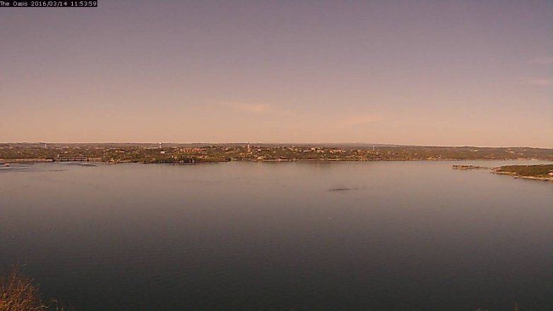 Lake Travis webcam, March 14, 2016 11:00 AM CT
