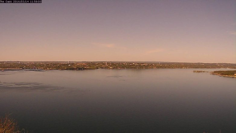 Lake Travis webcam, March 14, 2016 11:05 AM CT