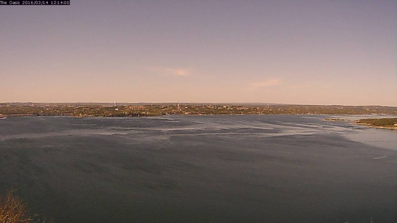 Lake Travis webcam, March 14, 2016 11:20 AM CT