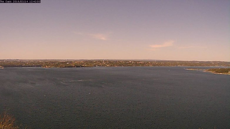 Lake Travis webcam, March 14, 2016 11:50 AM CT