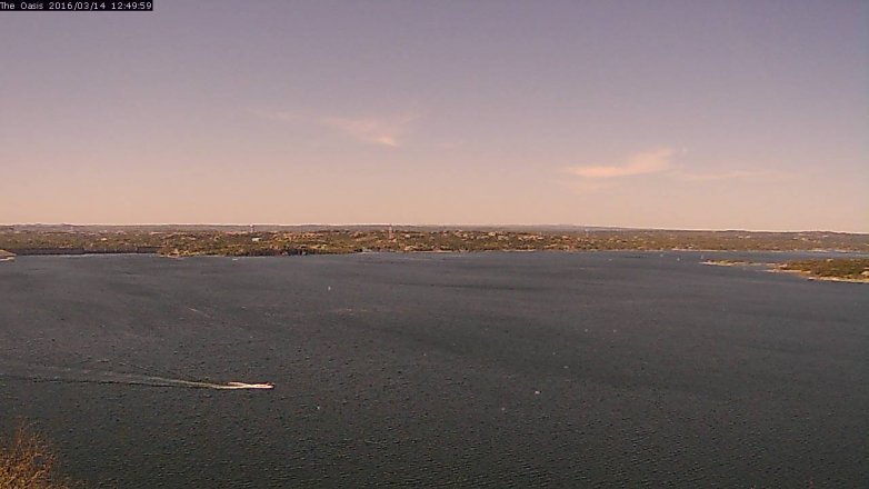 Lake Travis webcam, March 14, 2016 11:55 AM CT