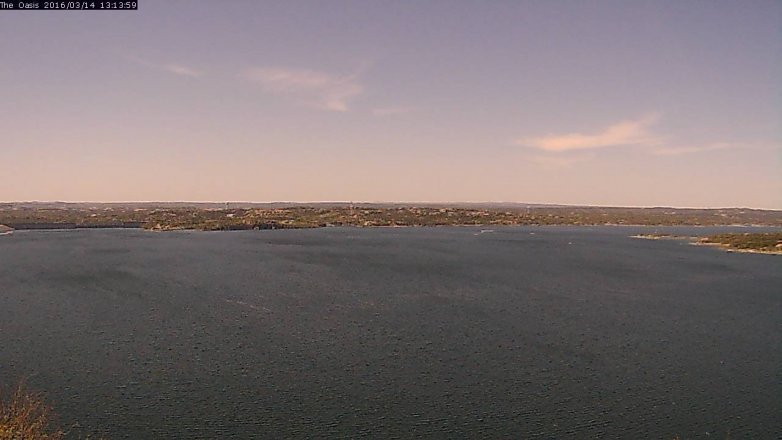 Lake Travis webcam, March 14, 2016 12:20 PM CT