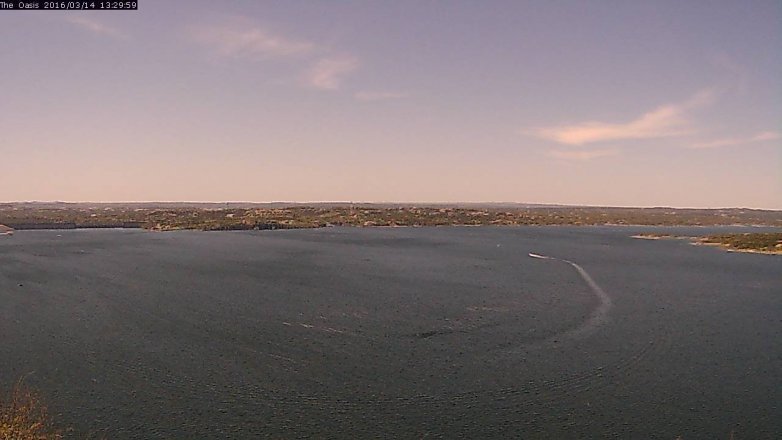 Lake Travis webcam, March 14, 2016 12:35 PM CT