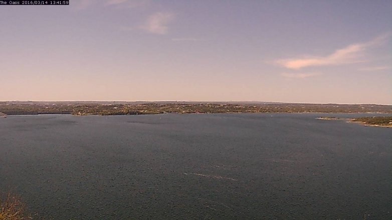 Lake Travis webcam, March 14, 2016 12:50 PM CT