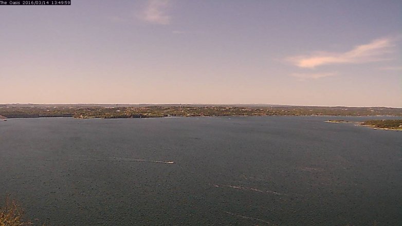 Lake Travis webcam, March 14, 2016 12:55 PM CT