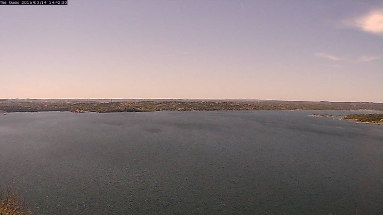 Lake Travis webcam, March 14, 2016 1:50 PM CT