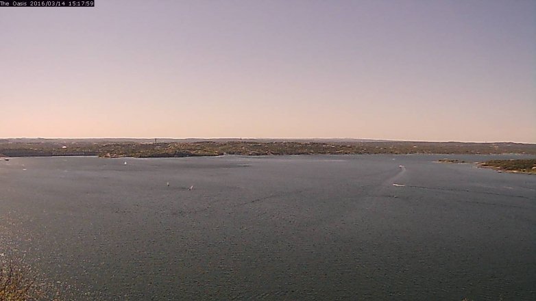 Lake Travis webcam, March 14, 2016 2:25 PM CT