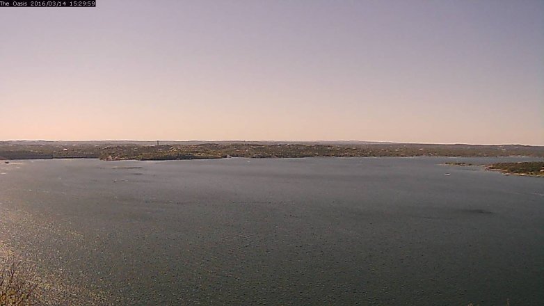 Lake Travis webcam, March 14, 2016 2:35 PM CT