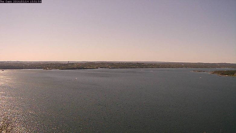 Lake Travis webcam, March 14, 2016 3:00 PM CT