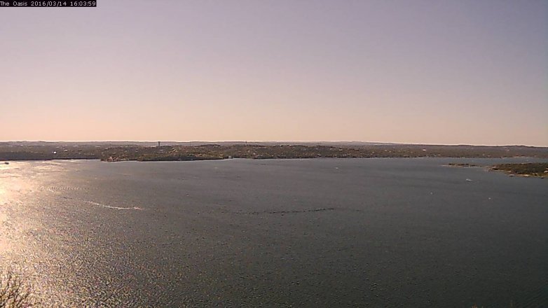 Lake Travis webcam, March 14, 2016 3:10 PM CT