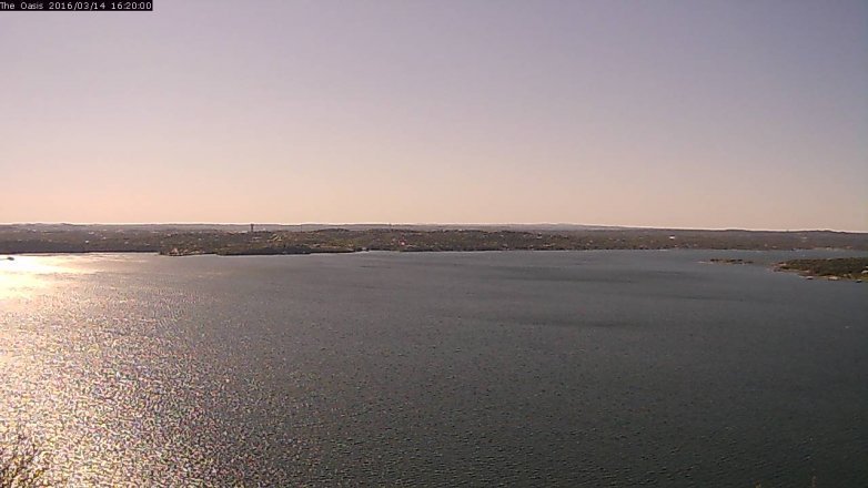 Lake Travis webcam, March 14, 2016 3:25 PM CT