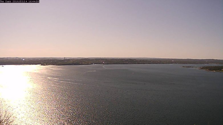 Lake Travis webcam, March 14, 2016 3:50 PM CT